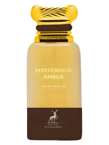 Maison Alhambra Mysterious Amber eau de parfum bottle, a smoky fragrance
