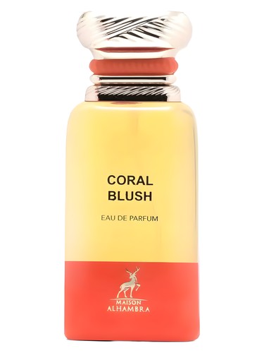 Maison Alhambra Coral Blush eau de parfum bottle, a gourmand fragrance