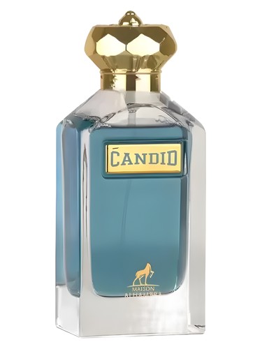 Maison Alhambra Candid Pour Homme eau de parfum bottle, a warm & amber fragrance