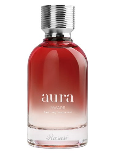 Rasasi Aura Aware eau de parfum bottle, a floral fragrance