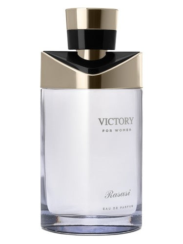 Rasasi Victory Women eau de parfum bottle, a rose fragrance