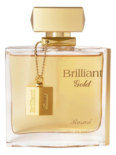 Rasasi Brilliant Gold eau de parfum bottle, a oud fragrance