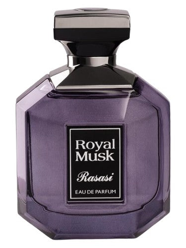 Rasasi Royal Musk perfume bottle, a clean & musky fragrance