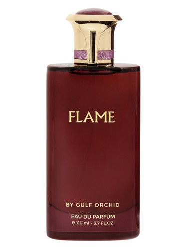 Gulf Orchid Flame perfume bottle, a warm & amber fragrance