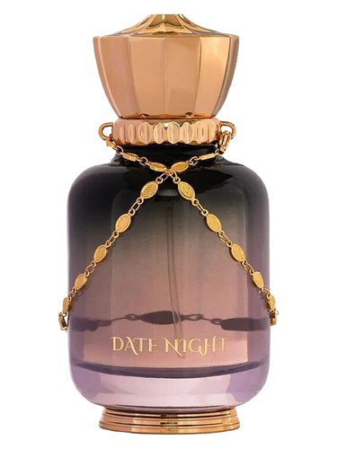 Maison Asrar Date Night perfume bottle, a fruity fragrance