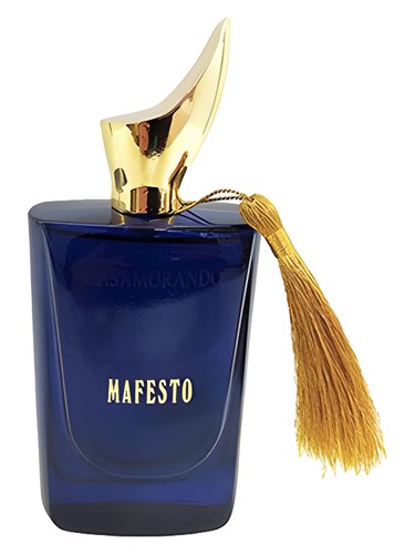 Fragrance World Casamorando Mafesto eau de parfum bottle, a citrus fragrance