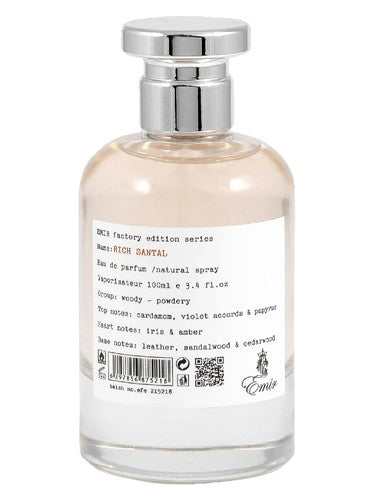 Paris Corner Factory Edition: Rich Santal eau de parfum bottle, a woody fragrance