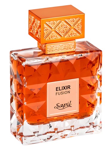 Sapil Elixir Fusion perfume bottle, a powdery fragrance