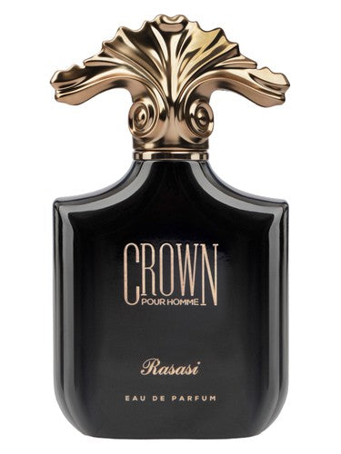 Rasasi Crown perfume bottle, a citrus fragrance