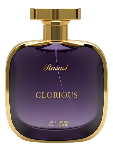 Rasasi Glorious Black Pour Femme perfume bottle, a gourmand fragrance