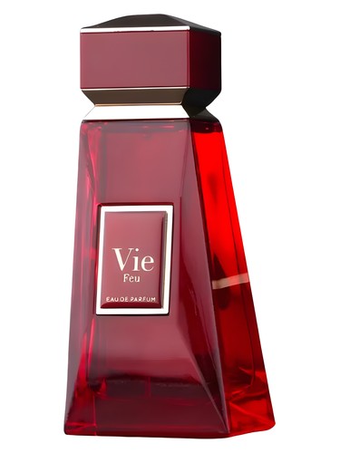Fragrance World Vie Feu eau de parfum bottle, a warm fragrance
