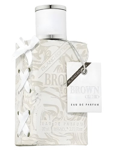 Fragrance World Brown Orchid Blanc Edition perfume bottle, a citrus fragrance