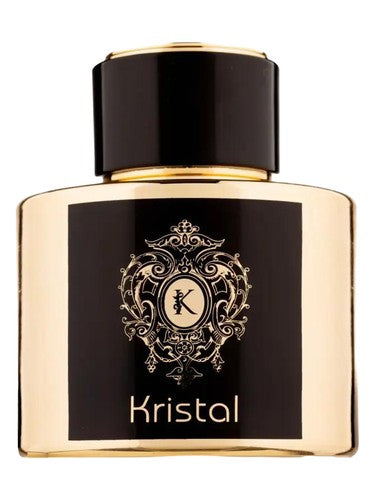 Fragrance World Kristal perfume bottle, a fruity fragrance