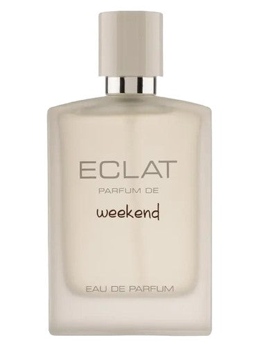 Fragrance World Eclat Weekend perfume bottle, a fruity fragrance