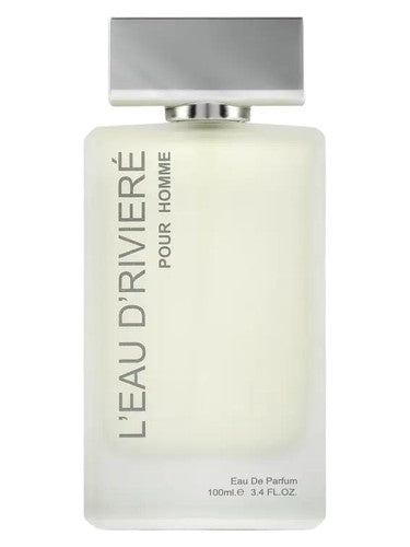 Fragrance World L'Eau D'Riviere Pour Homme eau de parfum bottle, a fresh fragrance