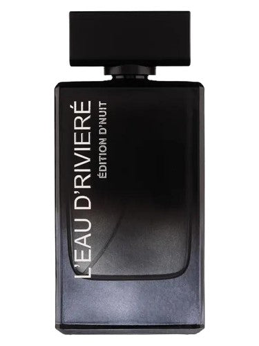 Fragrance World L'Eau D'Riviere Edition De Nuit eau de parfum bottle, a vanilla fragrance
