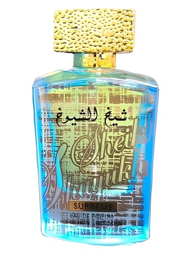 Lattafa Sheikh Al Shuyukh Supreme eau de parfum bottle, a fresh fragrance