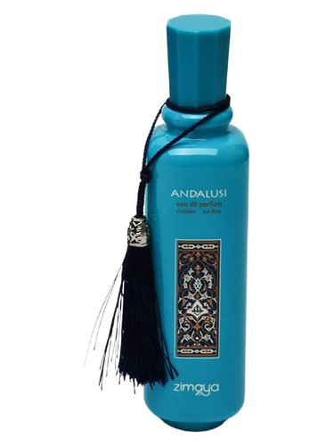 Zimaya Andalusi Blue perfume bottle, a citrus fragrance