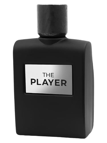 Fragrance World The Player perfume bottle, a spicy fragrance