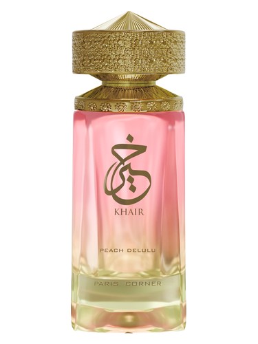 Paris Corner Khair Peach Delulu eau de parfum bottle, a fruity fragrance