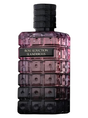 Fragrance World Rose Seduction Secret Slanderous perfume bottle, a gourmand fragrance