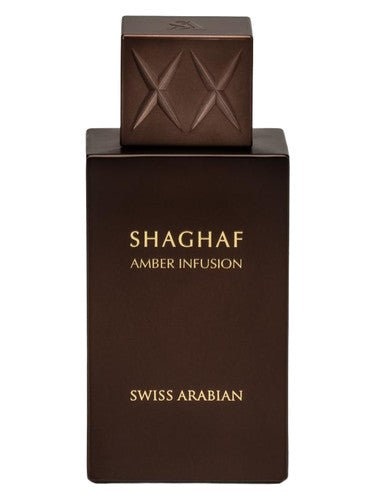 Swiss Arabian Shaghaf Amber Infusion eau de parfum bottle, a warm & amber fragrance