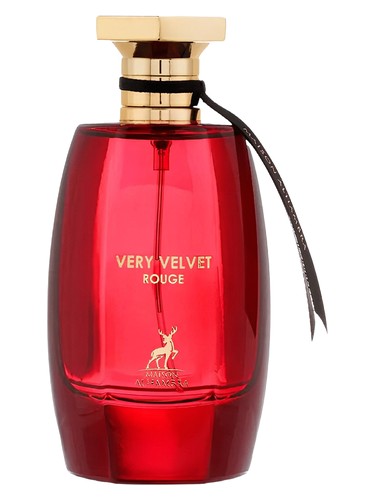 Maison Alhambra Very Velvet Rouge eau de parfum bottle, a floral fragrance