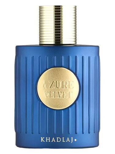 Khadlaj Azure Velvet perfume bottle, a gourmand fragrance