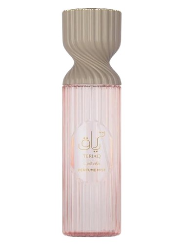 Lattafa Teriaq Lattafa Mist perfume bottle, a gourmand fragrance
