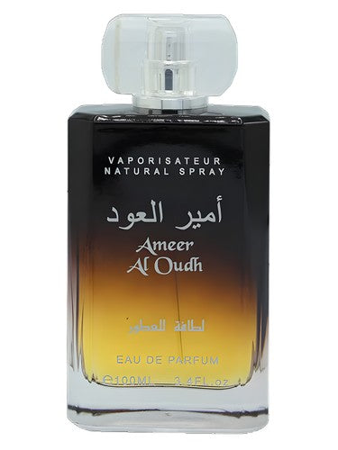 Lattafa Ameer Al Oudh eau de parfum bottle, a warm & amber fragrance