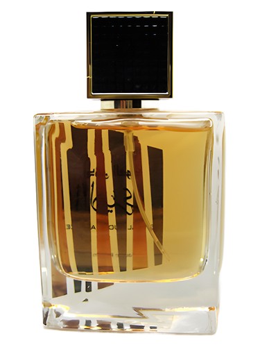 Lattafa Dehn Al Oud Al Ameeri perfume bottle, a warm & amber fragrance
