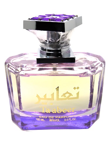 Lattafa Ta'abee perfume bottle, a woody fragrance