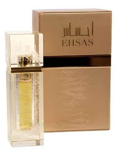 Al Haramain Ehsas perfume oil bottle, a floral fragrance