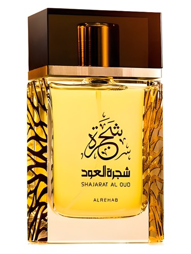 Al Rehab Shajarat Al Oud perfume bottle, a woody fragrance