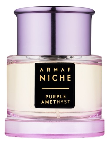 Armaf Purple Amethyst eau de parfum bottle, a citrus fragrance