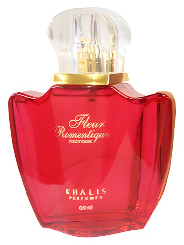 Khalis Fleur Romentique perfume bottle, a white floral fragrance