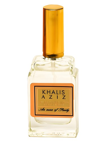 Khalis Aziz An Aura of Purity perfume bottle, a white floral fragrance
