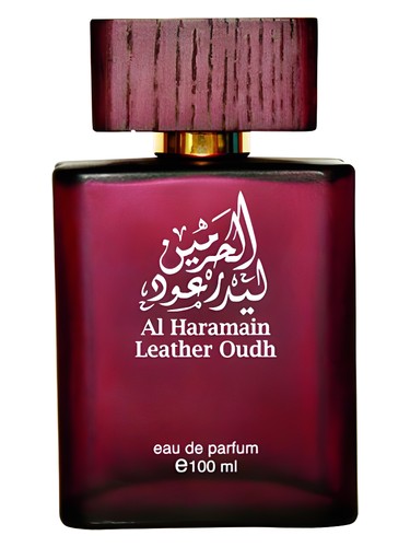 Al Haramain Leather Oudh perfume bottle, a leather fragrance