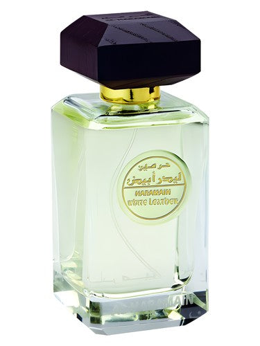 Al Haramain White Leather perfume bottle, a leather fragrance