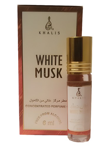 Khalis White Musk perfume bottle, a clean & musky fragrance