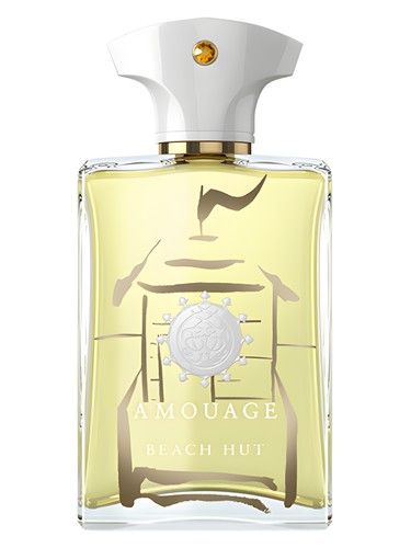 Amouage Beach Hut Man perfume bottle, a green fragrance