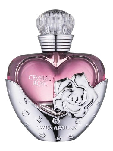 Swiss Arabian Crystal Rose eau de parfum bottle, a gourmand fragrance