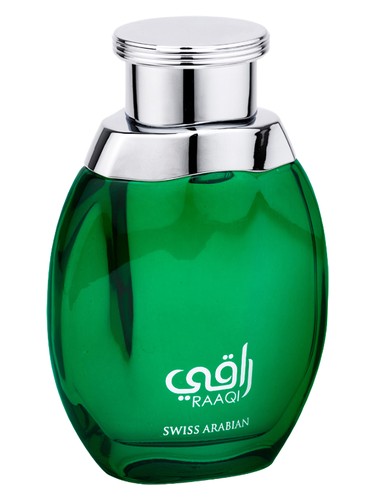 Swiss Arabian Raaqi eau de parfum bottle, a citrus fragrance