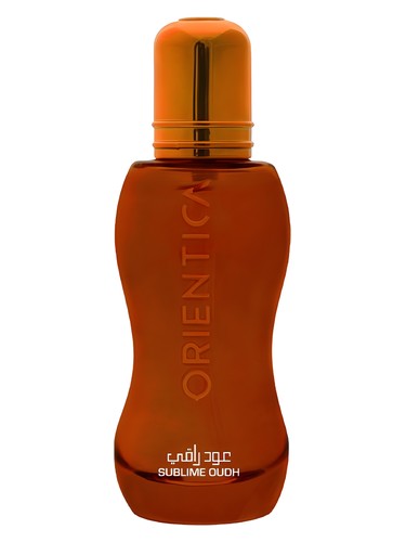 Orientica Sublime Oudh perfume bottle, a gourmand fragrance