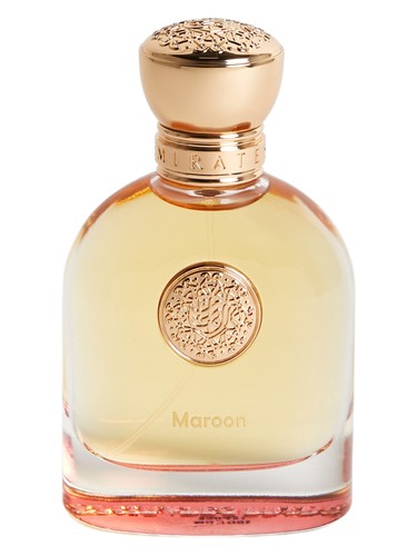 Emirates Pride Maroon eau de parfum bottle, a oud fragrance