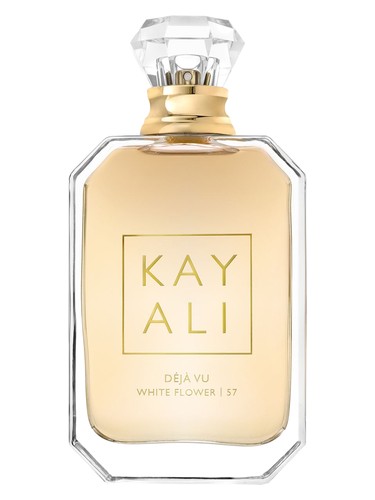 Kayali Déjà Vu White Flower 57 eau de parfum bottle, a gourmand fragrance