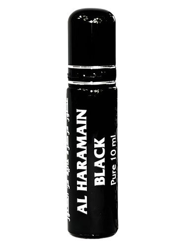 Al Haramain Black eau de parfum bottle, a citrus fragrance