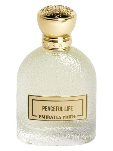Emirates Pride Peaceful Life eau de parfum bottle, a floral fragrance