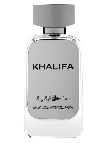 Dkhoon Emirates Sheikh Khalifa eau de parfum bottle, a woody fragrance