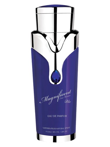 Armaf Magnificent Blue Pour Homme eau de parfum bottle, a citrus fragrance